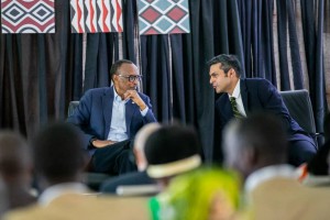 With Hon’ble President of Rwanda, Paul Kagame         