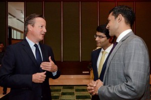 With David Cameron (Prime Minister of the United Kingdom)                                  